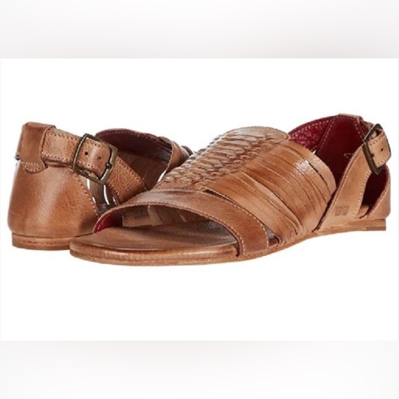 BEDSTU Shoes Bedstu Ingritt Tan Leather Haurache Sandals Size 8